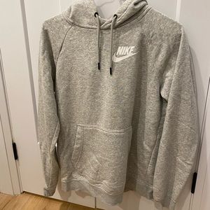 gray nike hoodie